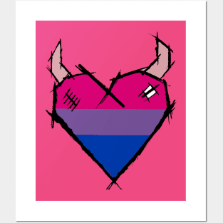 Bisexual Heart Posters and Art